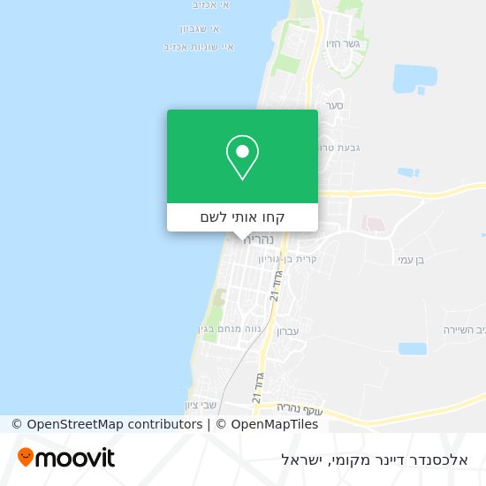 מפת אלכסנדר דיינר מקומי