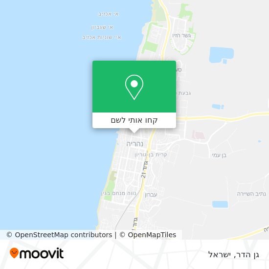 מפת גן הדר