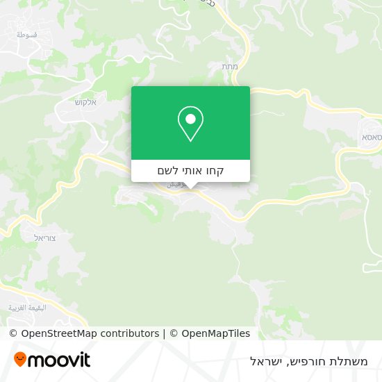 מפת משתלת חורפיש