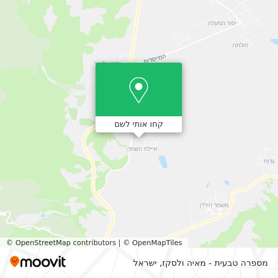 מפת מספרה טבעית - מאיה ולסקז