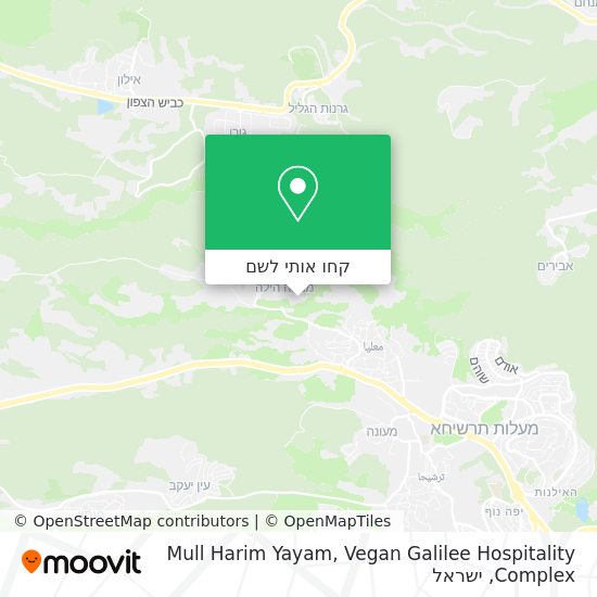 מפת Mull Harim Yayam, Vegan Galilee Hospitality Complex