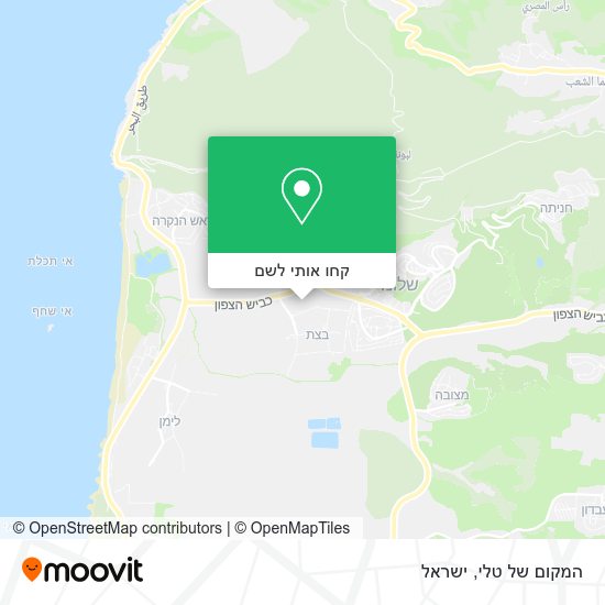 מפת המקום של טלי