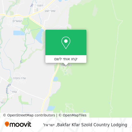 מפת Bakfar Kfar Szold Country Lodging