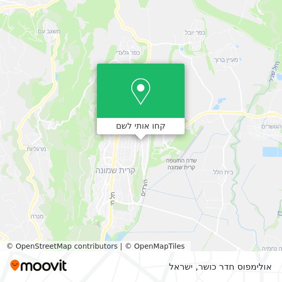 מפת אולימפוס חדר כושר