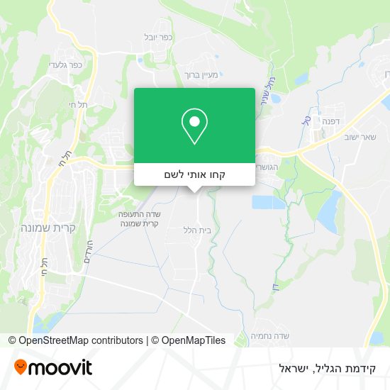 מפת קידמת הגליל