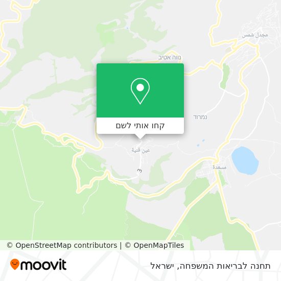 מפת תחנה לבריאות המשפחה