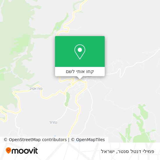 מפת פמילי דנטל סנטר