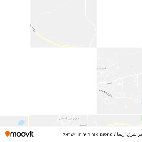 מפת حاجز شرق أريحا / מחסום מזרוח יריחו