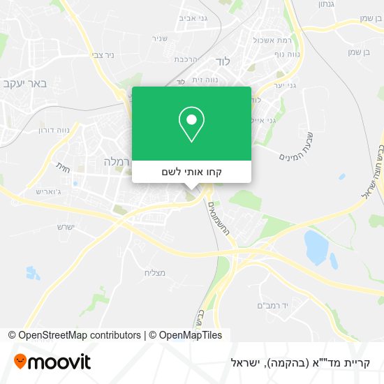 מפת קריית מד""א (בהקמה)