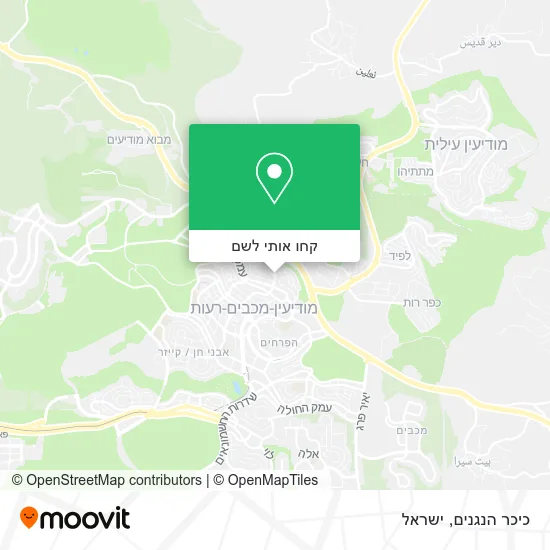 מפת כיכר הנגנים