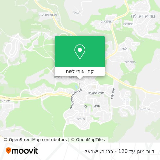 מפת דיור מוגן עד 120 - בבניה