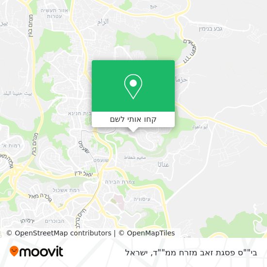 מפת בי""ס פסגת זאב מזרח ממ""ד