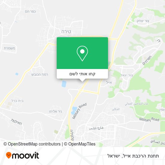 מפת תחנת הרכבת אייל