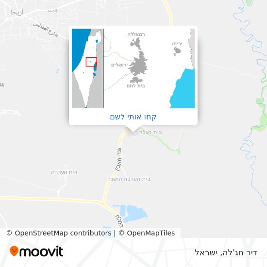 מפת דיר חג'לה