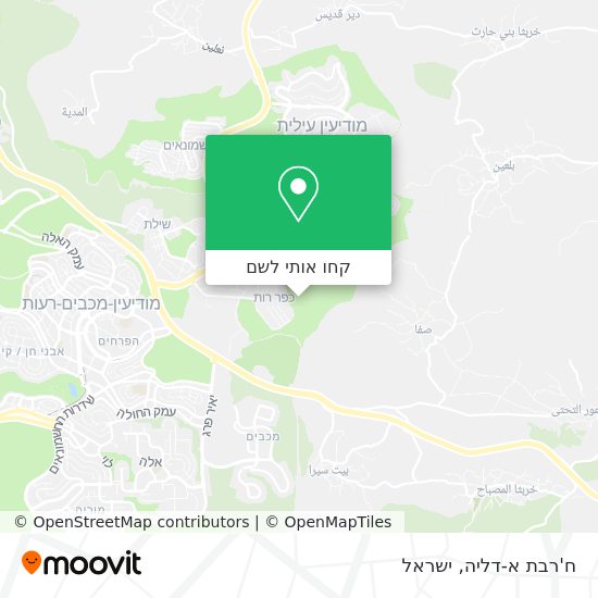 מפת ח'רבת א-דליה