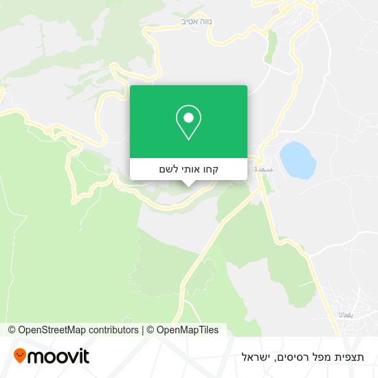 מפת תצפית מפל רסיסים
