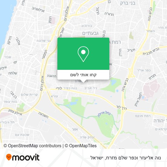מפת נוה אליעזר וכפר שלם מזרח