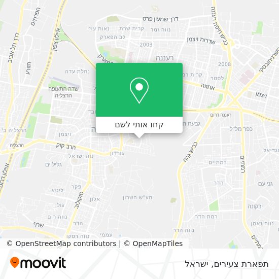מפת תפארת צעירים