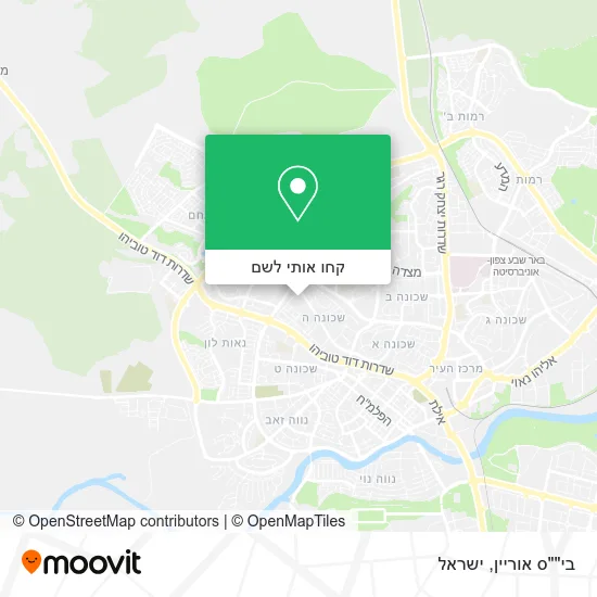 מפת בי""ס אוריין