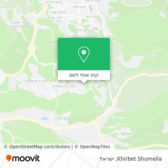 מפת Khirbet Shumeila