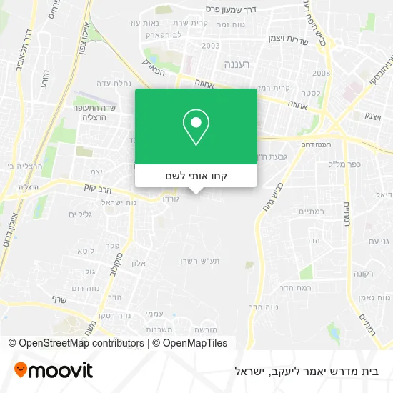 מפת בית מדרש יאמר ליעקב