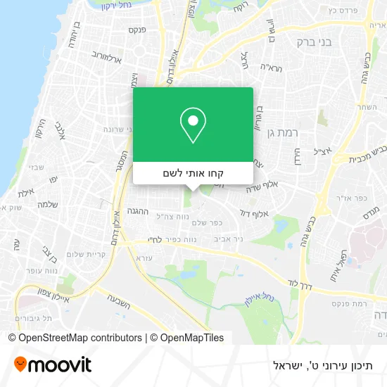 מפת תיכון עירוני ט'