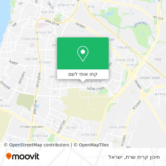מפת תיכון קרית שרת