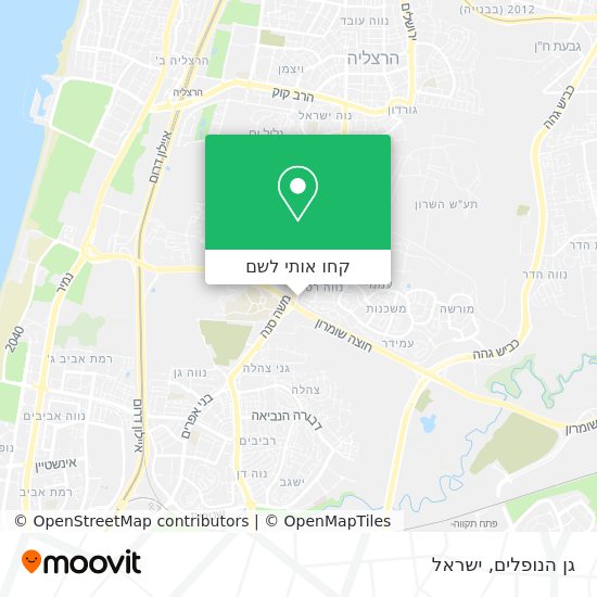 מפת גן הנופלים