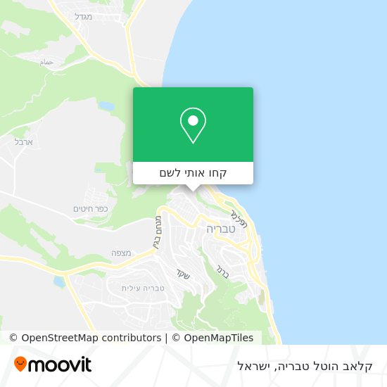 מפת קלאב הוטל טבריה