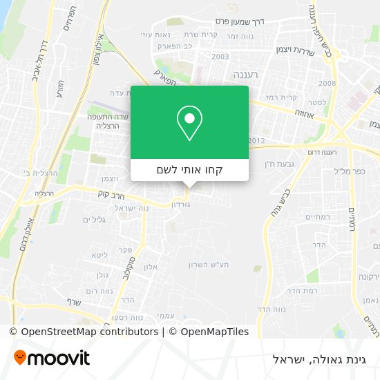 מפת גינת גאולה