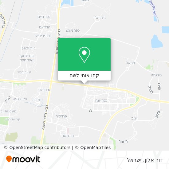 מפת דור אלון