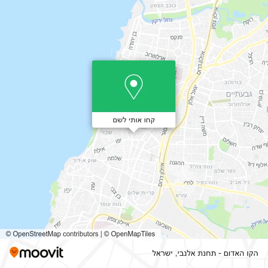 מפת הקו האדום - תחנת אלנבי