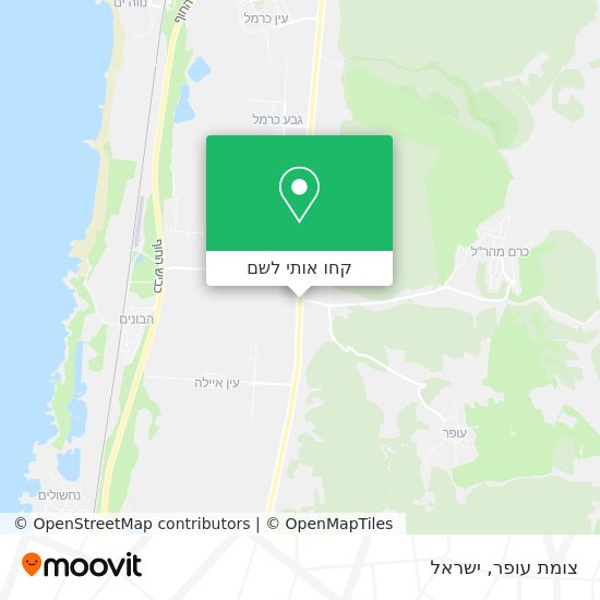 מפת צומת עופר