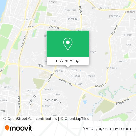 מפת מוריס פירות וירקות