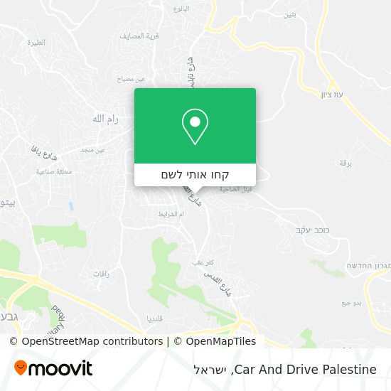 מפת Car And Drive Palestine