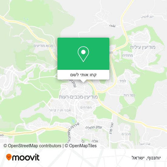 מפת יוחננוף