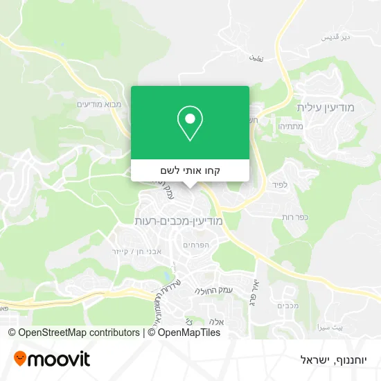 מפת יוחננוף