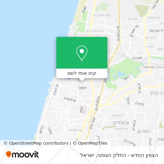 מפת הצפון החדש - החלק הצפוני