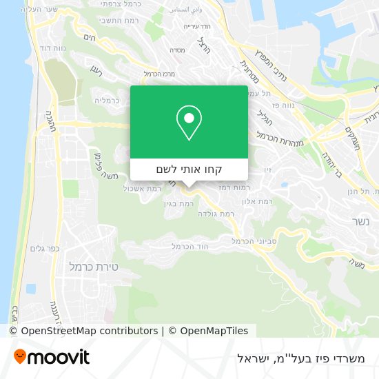 מפת משרדי פיז בעל''מ