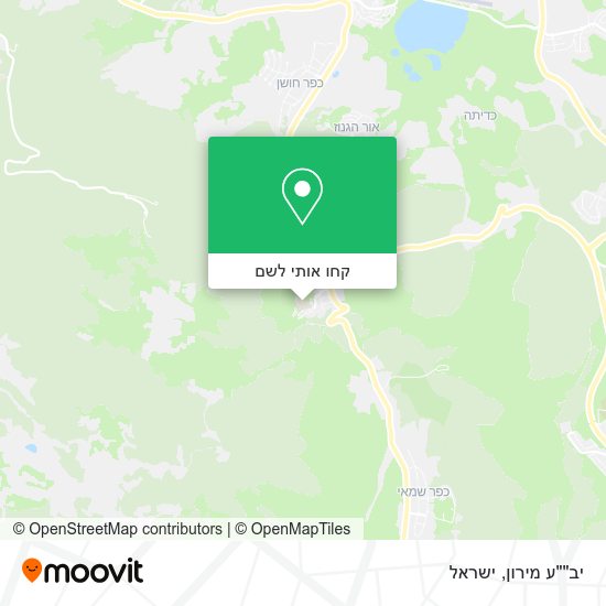 מפת יב""ע מירון