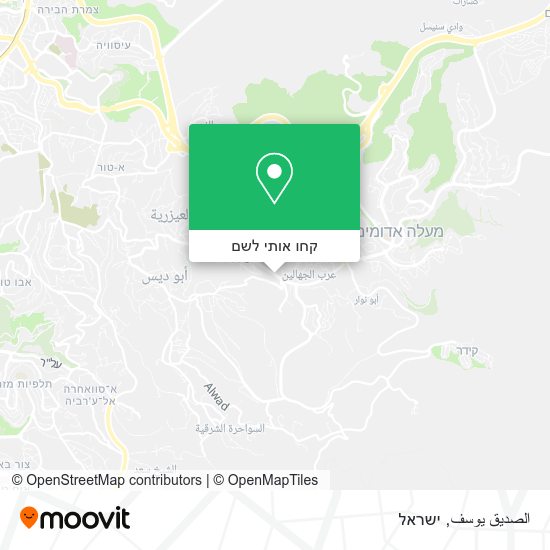 מפת الصديق يوسف