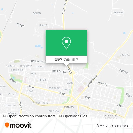 מפת בית תדהר