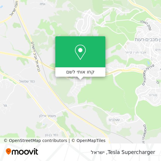 מפת Tesla Supercharger