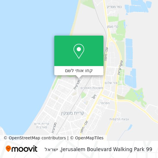 מפת Jerusalem Boulevard Walking Park 99