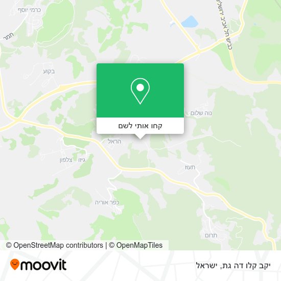 מפת יקב קלו דה גת