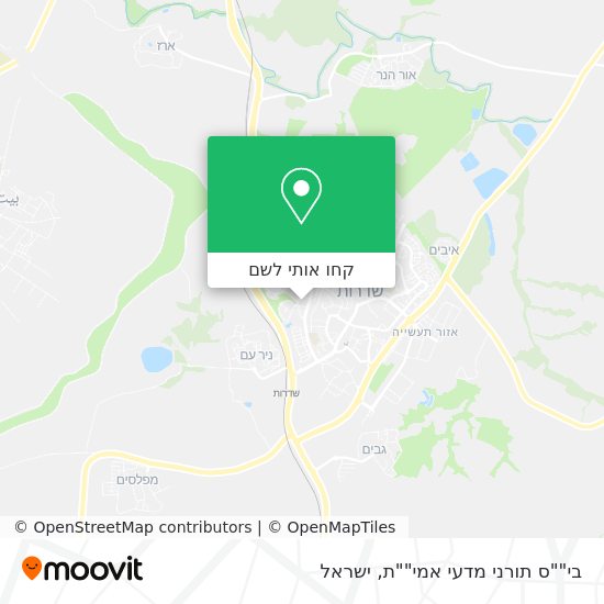 מפת בי""ס תורני מדעי אמי""ת