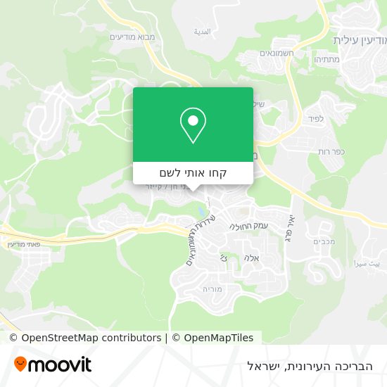 מפת הבריכה העירונית