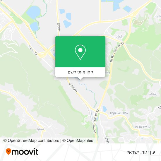 מפת עין יגור