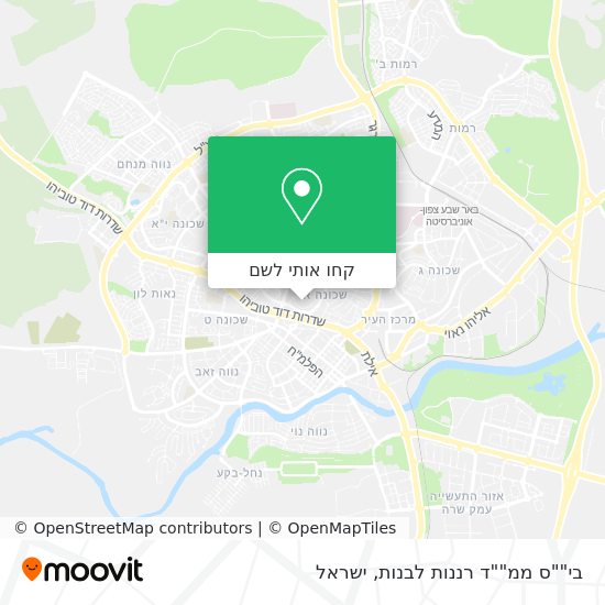 מפת בי""ס ממ""ד רננות לבנות