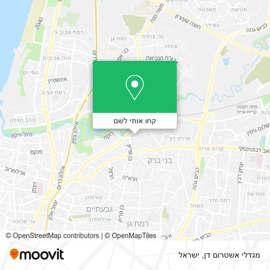 מפת מגדלי אשטרום דן